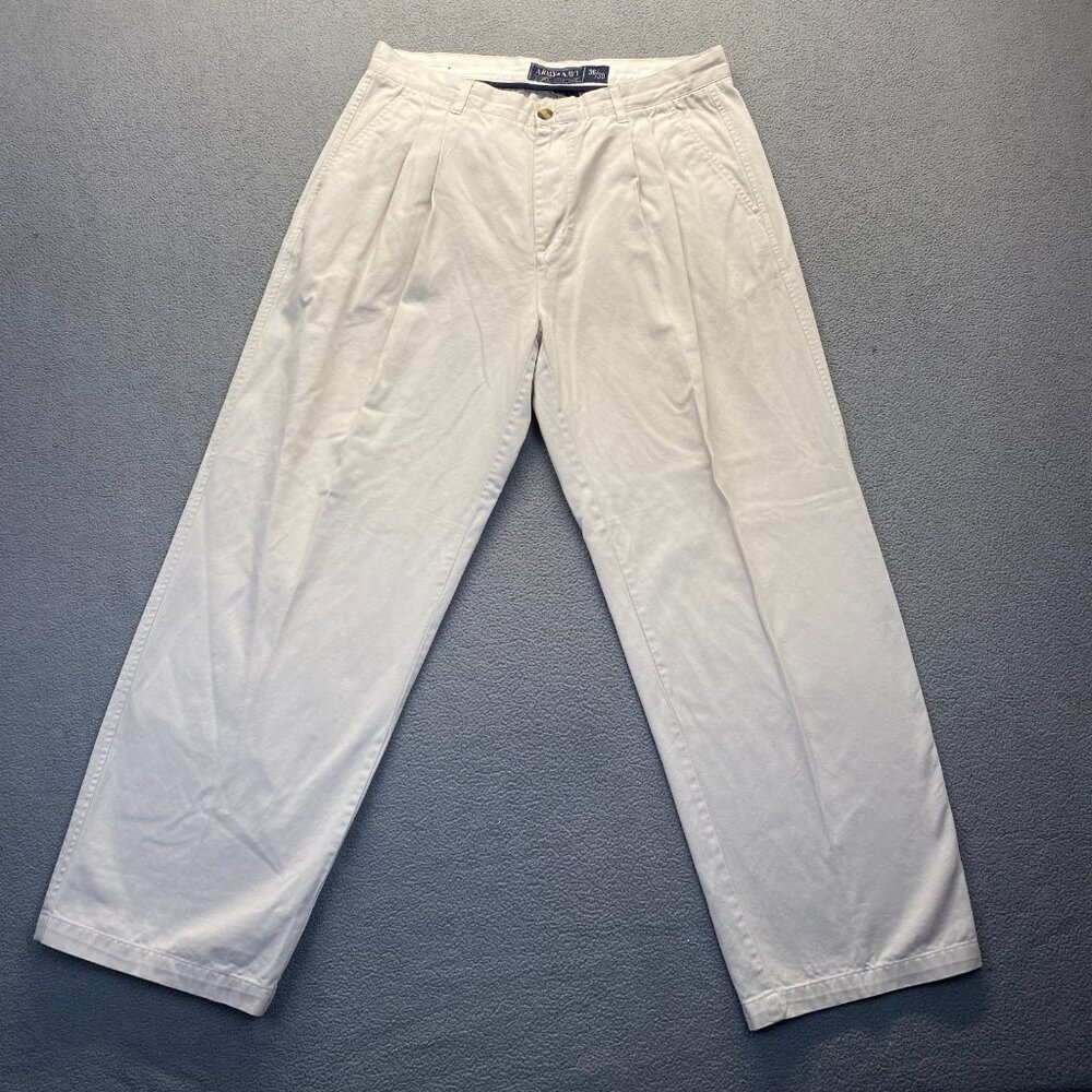 Army Navy Mens Dress  Pants  Size 36X30 ,100% Cotton Pleated